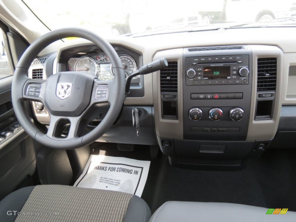 2012 Ram 1500 Express Quad Cab - Bright White / Dark Slate Gray/Medium Graystone photo #10