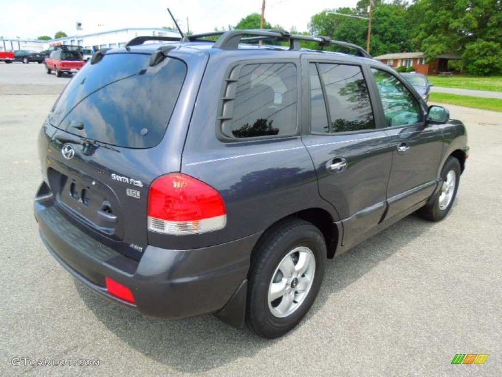 2006 Santa Fe Limited 4WD - Steel Blue / Gray photo #6