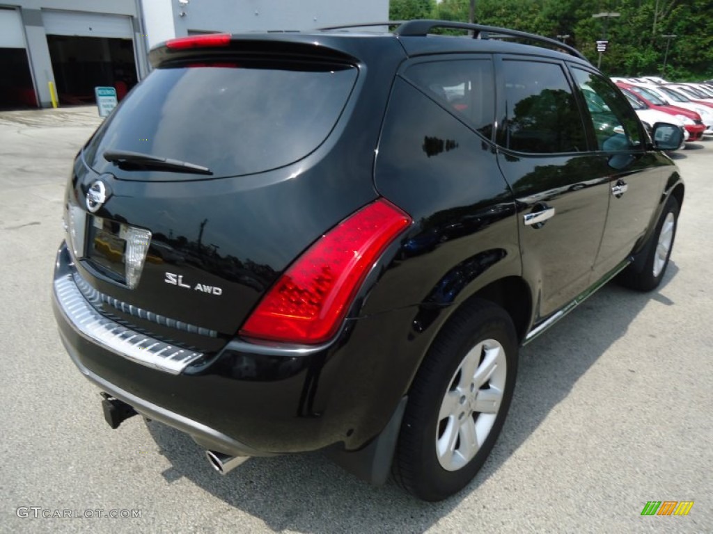 2007 Murano SL AWD - Super Black / Charcoal photo #7