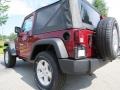 2012 Deep Cherry Red Crystal Pearl Jeep Wrangler Sport S 4x4  photo #2