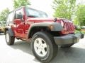 2012 Deep Cherry Red Crystal Pearl Jeep Wrangler Sport S 4x4  photo #4