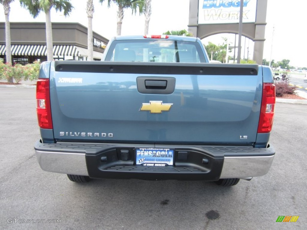 2011 Silverado 1500 LS Regular Cab - Blue Granite Metallic / Dark Titanium photo #8