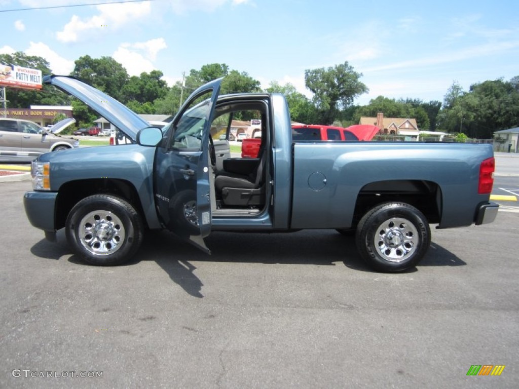 2011 Silverado 1500 LS Regular Cab - Blue Granite Metallic / Dark Titanium photo #24