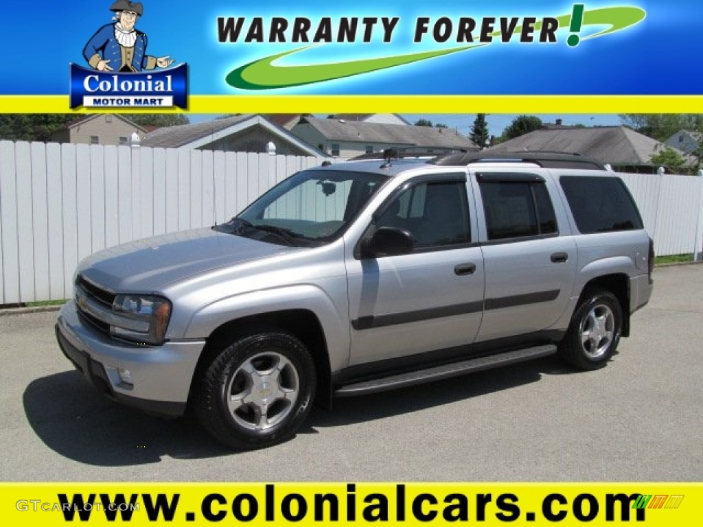 2005 TrailBlazer EXT LS 4x4 - Silverstone Metallic / Light Gray photo #1