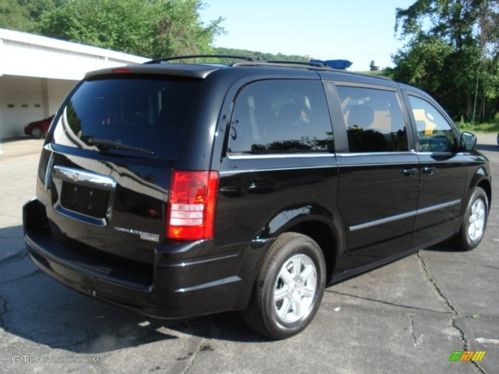 2009 Town & Country Touring - Brilliant Black Crystal Pearl / Medium Slate Gray/Light Shale photo #6