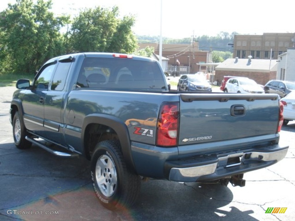 2006 Silverado 1500 Z71 Extended Cab 4x4 - Blue Granite Metallic / Dark Charcoal photo #5