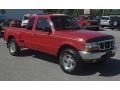 1999 Bright Red Ford Ranger XLT Extended Cab 4x4  photo #1