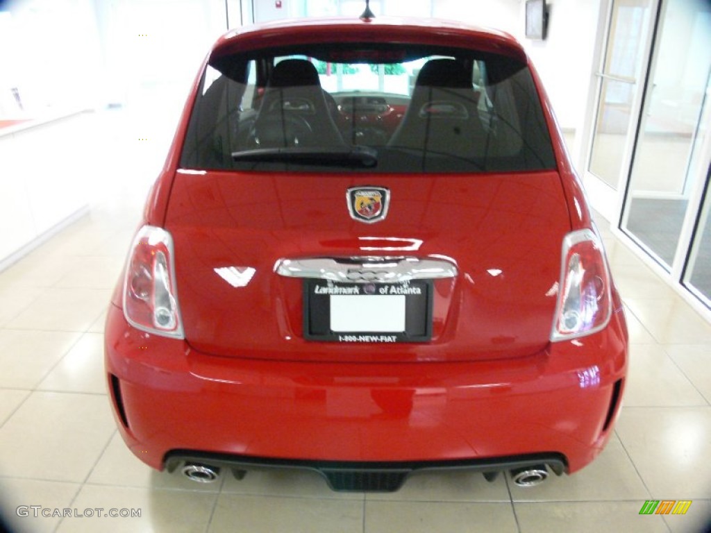 2012 500 Abarth - Rosso (Red) / Abarth Nero Cloth (Black) photo #4