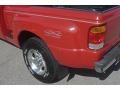 1999 Bright Red Ford Ranger XLT Extended Cab 4x4  photo #37