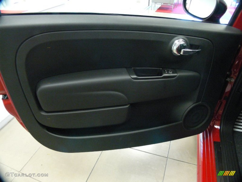 2012 Fiat 500 Abarth Abarth Nero Cloth (Black) Door Panel Photo #65315865