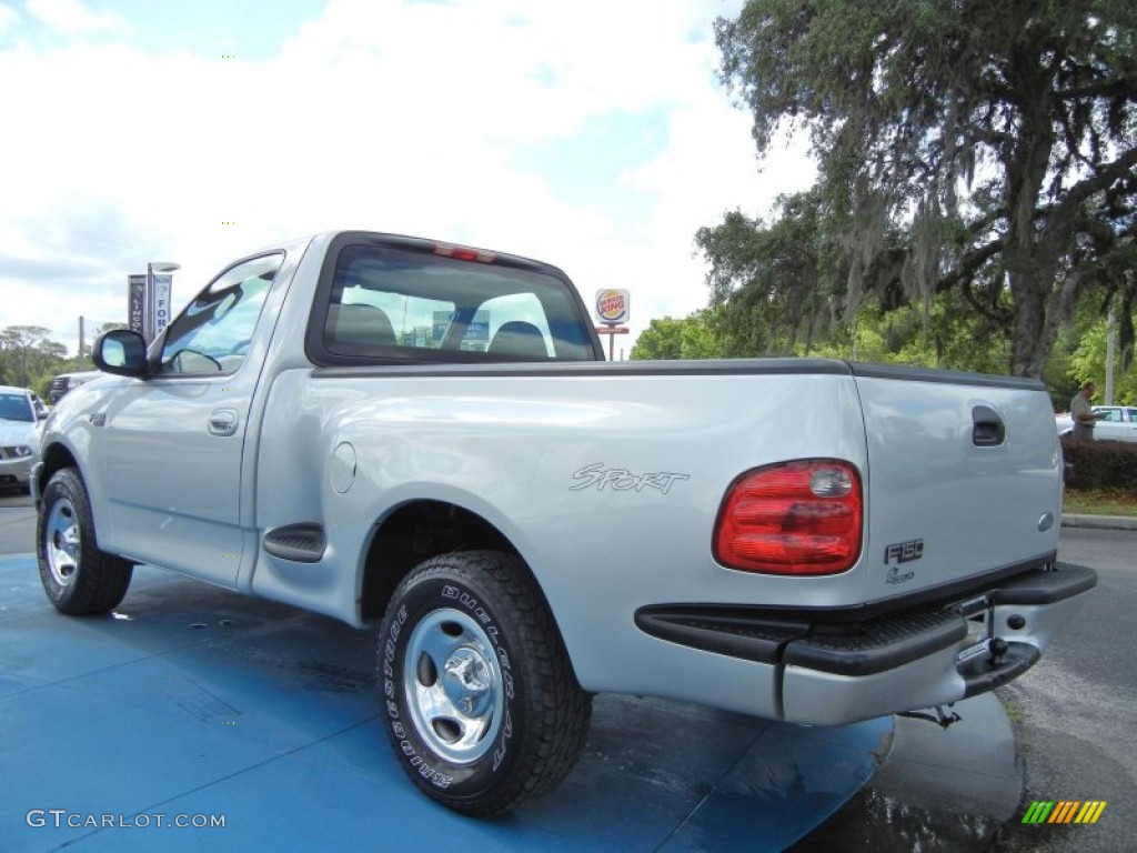 2003 F150 Sport Regular Cab - Silver Metallic / Dark Graphite Grey photo #3