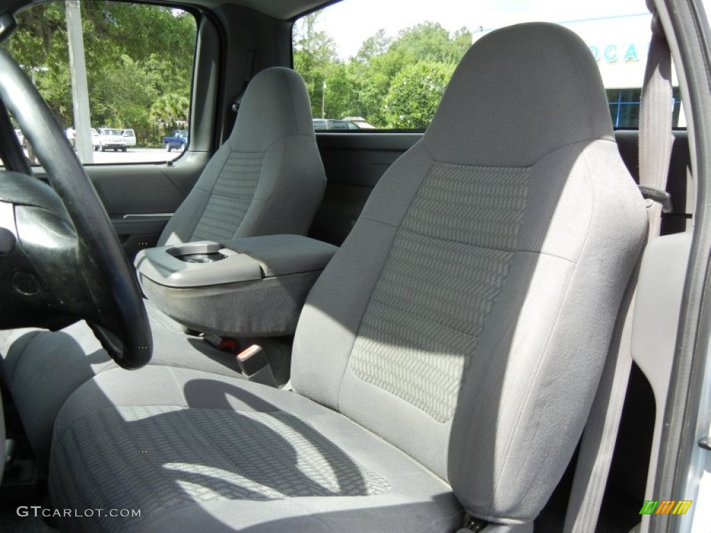 2003 F150 Sport Regular Cab - Silver Metallic / Dark Graphite Grey photo #13