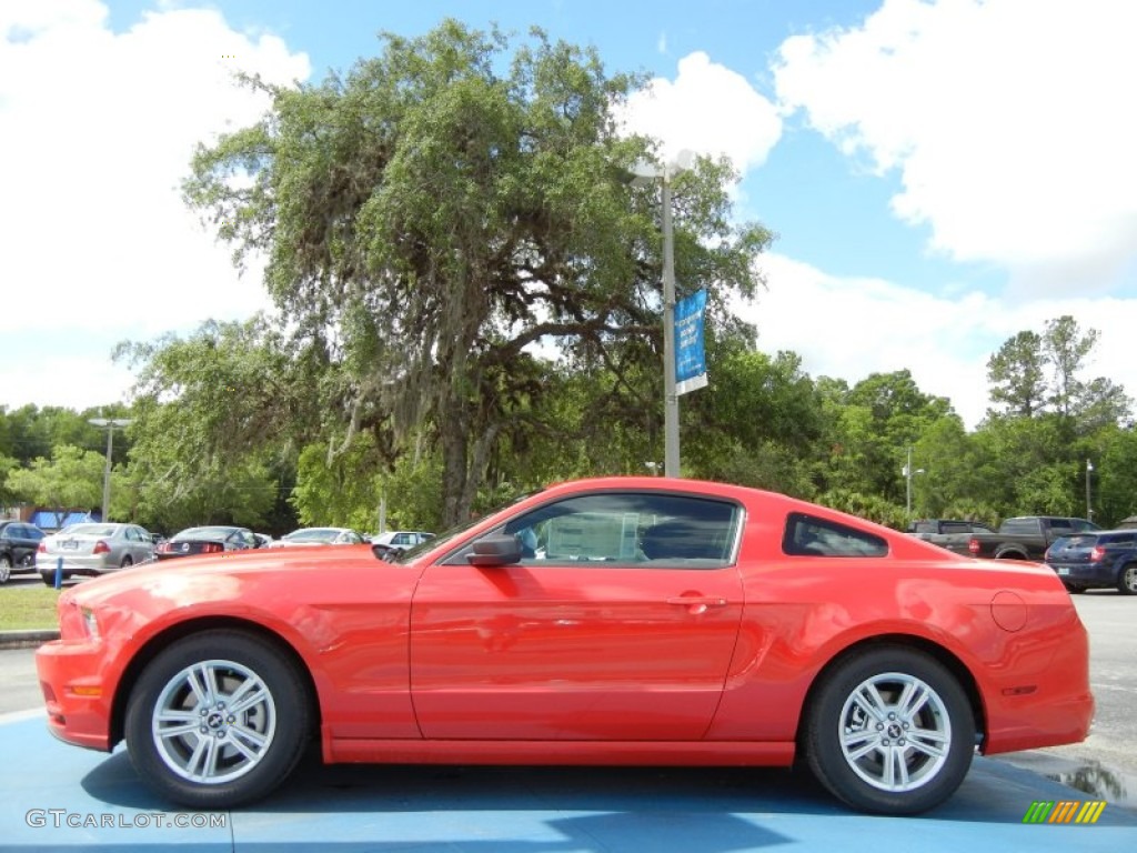 Race Red 2013 Ford Mustang V6 Coupe Exterior Photo #65317592