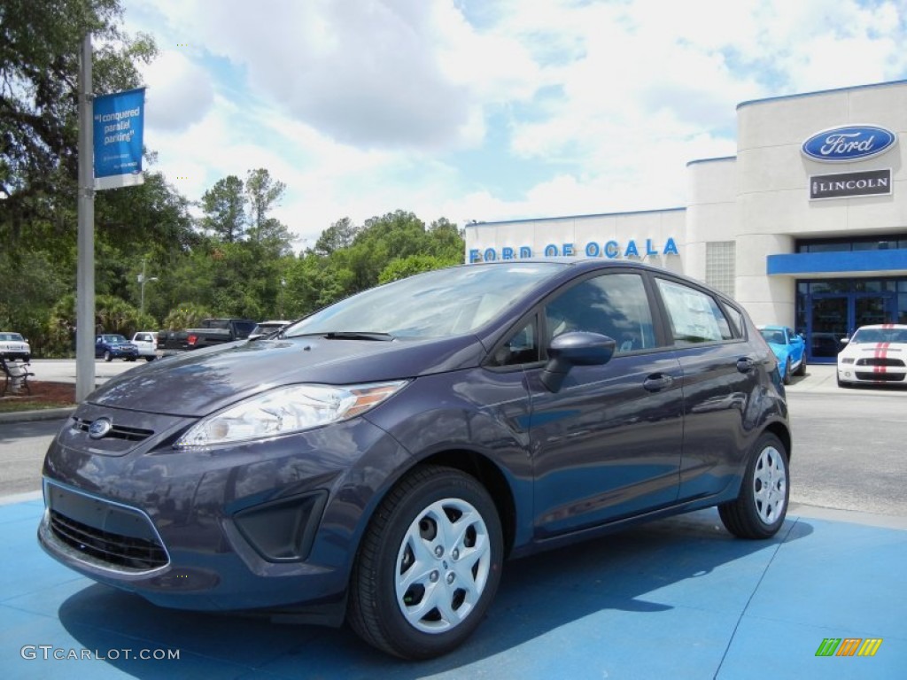 2012 Fiesta SE Hatchback - Violet Grey Metallic / Charcoal Black photo #1