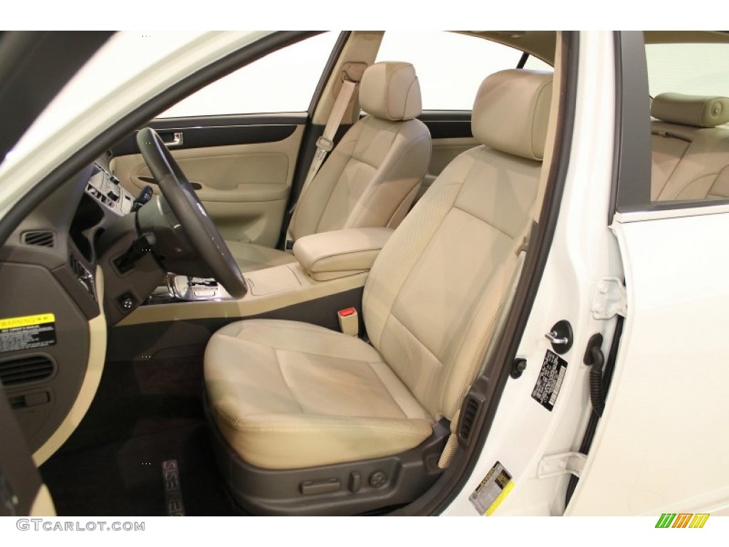 2011 Genesis 3.8 Sedan - White Satin Pearl / Cashmere photo #9