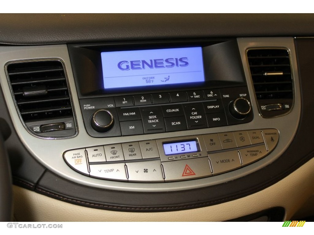 2011 Genesis 3.8 Sedan - White Satin Pearl / Cashmere photo #13
