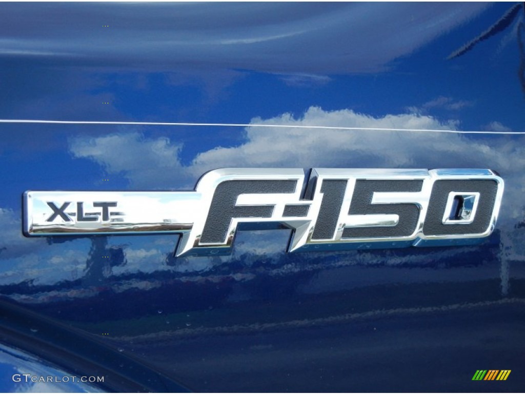 2012 F150 XLT SuperCab - Dark Blue Pearl Metallic / Steel Gray photo #4