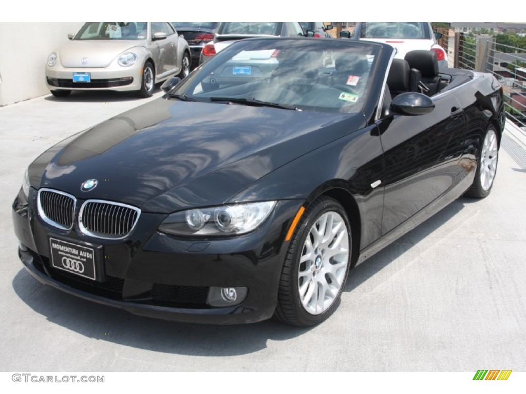 2009 3 Series 328i Convertible - Jet Black / Black photo #3