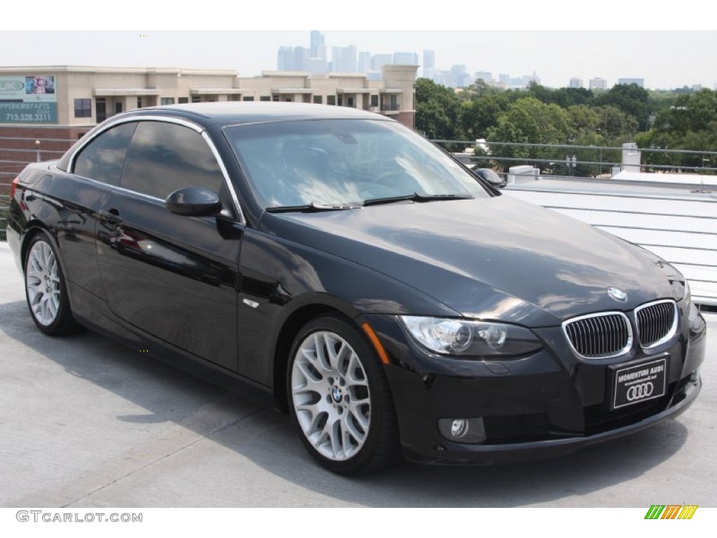 2009 3 Series 328i Convertible - Jet Black / Black photo #9