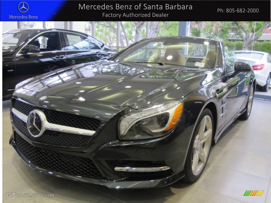 2013 SL 550 Roadster - Magnetite Black Metallic / Brown/Black photo #1