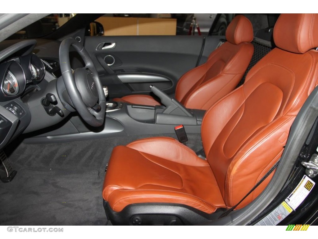 Fine Nappa Tuscan Brown Leather Interior 2009 Audi R8 4.2 FSI quattro Photo #65320485