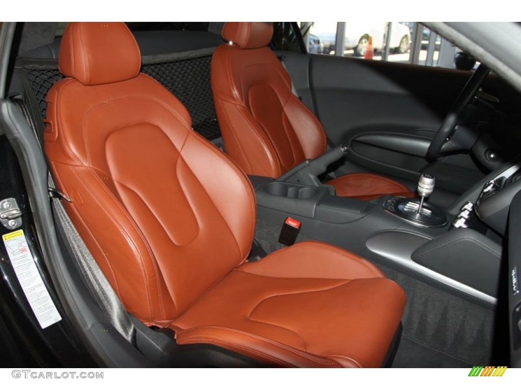 Fine Nappa Tuscan Brown Leather Interior 2009 Audi R8 4.2 FSI quattro Photo #65320598