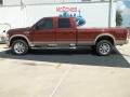 2008 Dark Toreador Red Ford F350 Super Duty King Ranch Crew Cab 4x4  photo #11