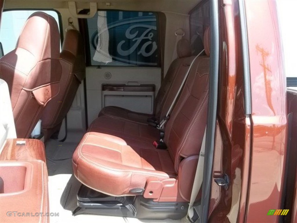 2008 Ford F350 Super Duty King Ranch Crew Cab 4x4 Rear Seat Photo #65322295
