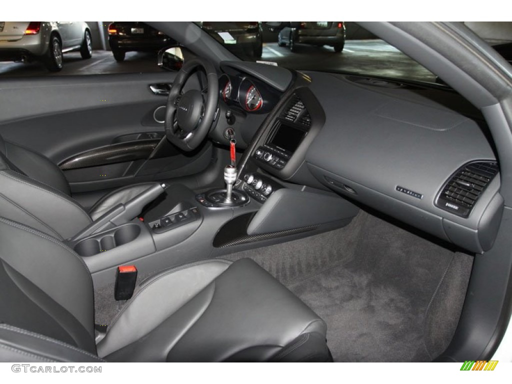 Black Interior 2012 Audi R8 Spyder 5.2 FSI quattro Photo #65322704