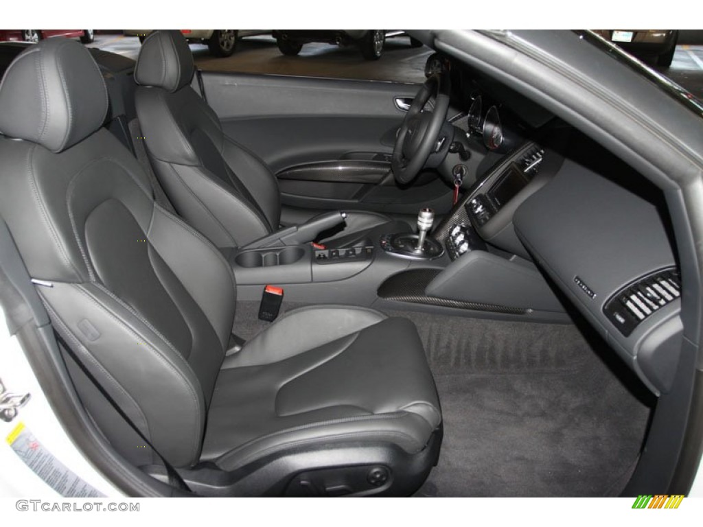 Black Interior 2012 Audi R8 Spyder 5.2 FSI quattro Photo #65322710