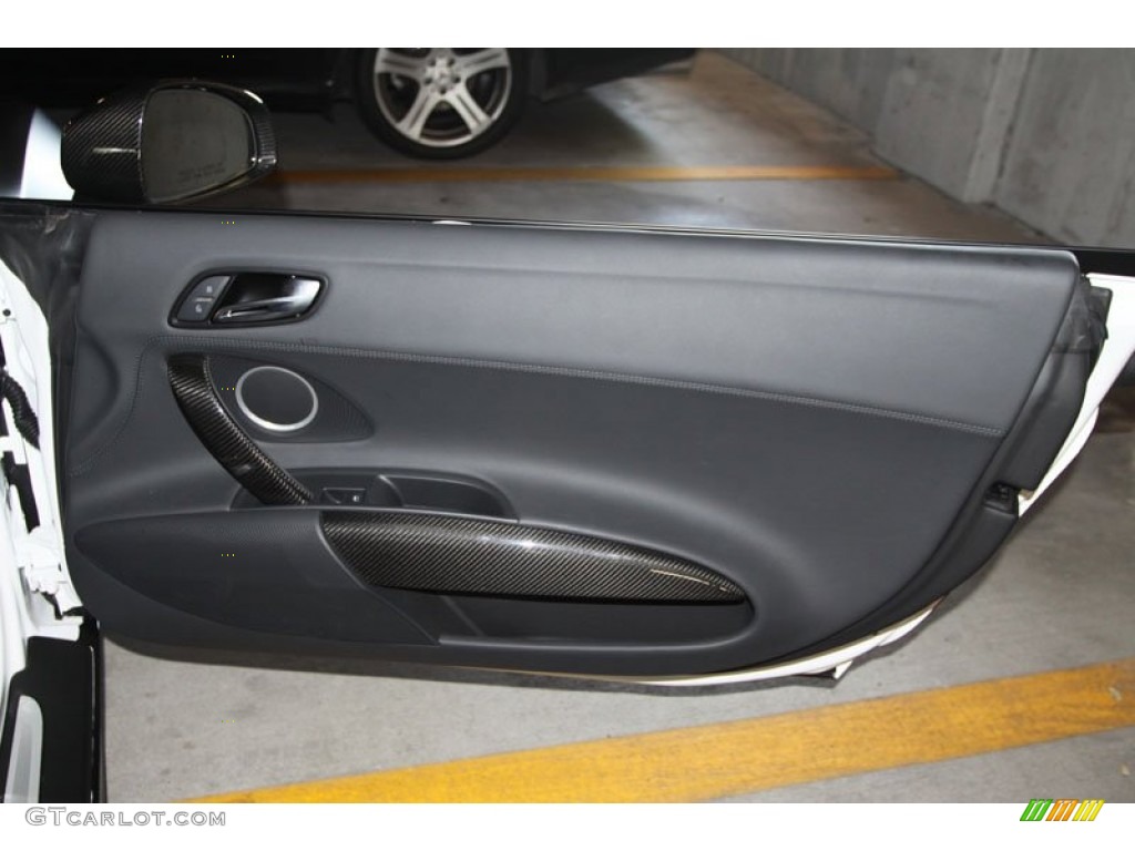 2012 Audi R8 Spyder 5.2 FSI quattro Black Door Panel Photo #65322731