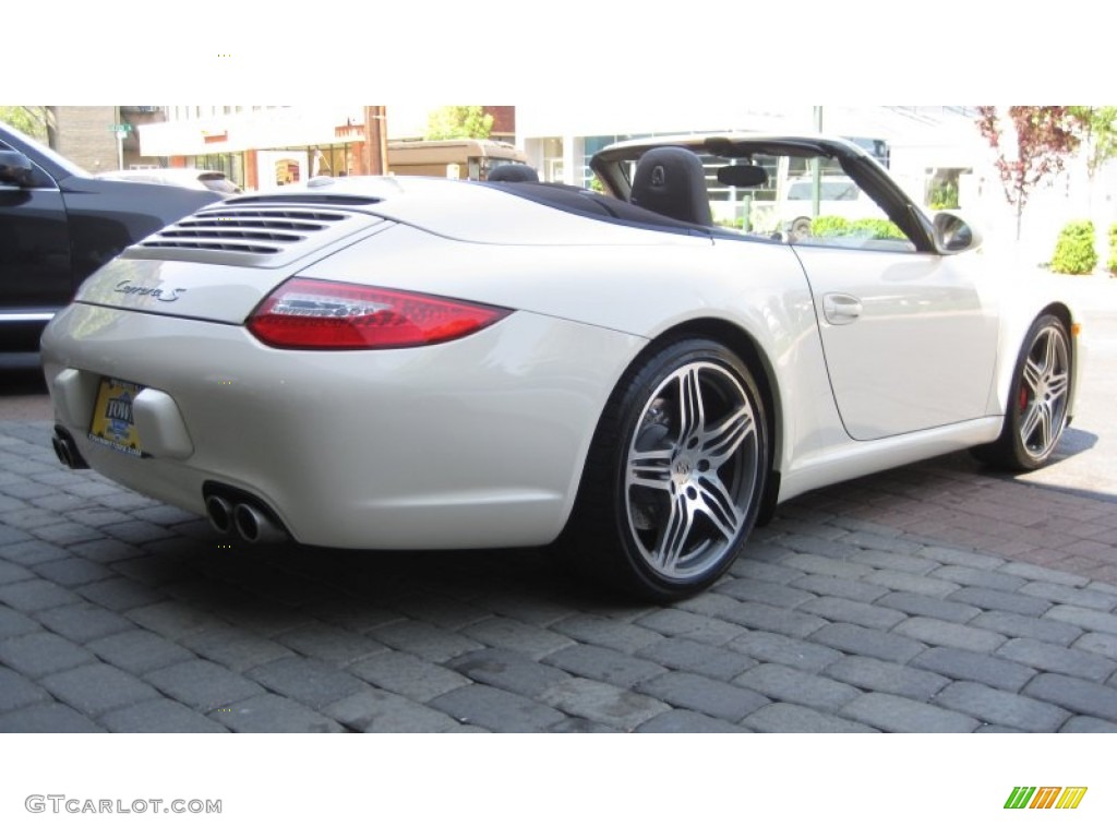 2009 911 Carrera S Cabriolet - Cream White / Cocoa Natural Leather photo #5