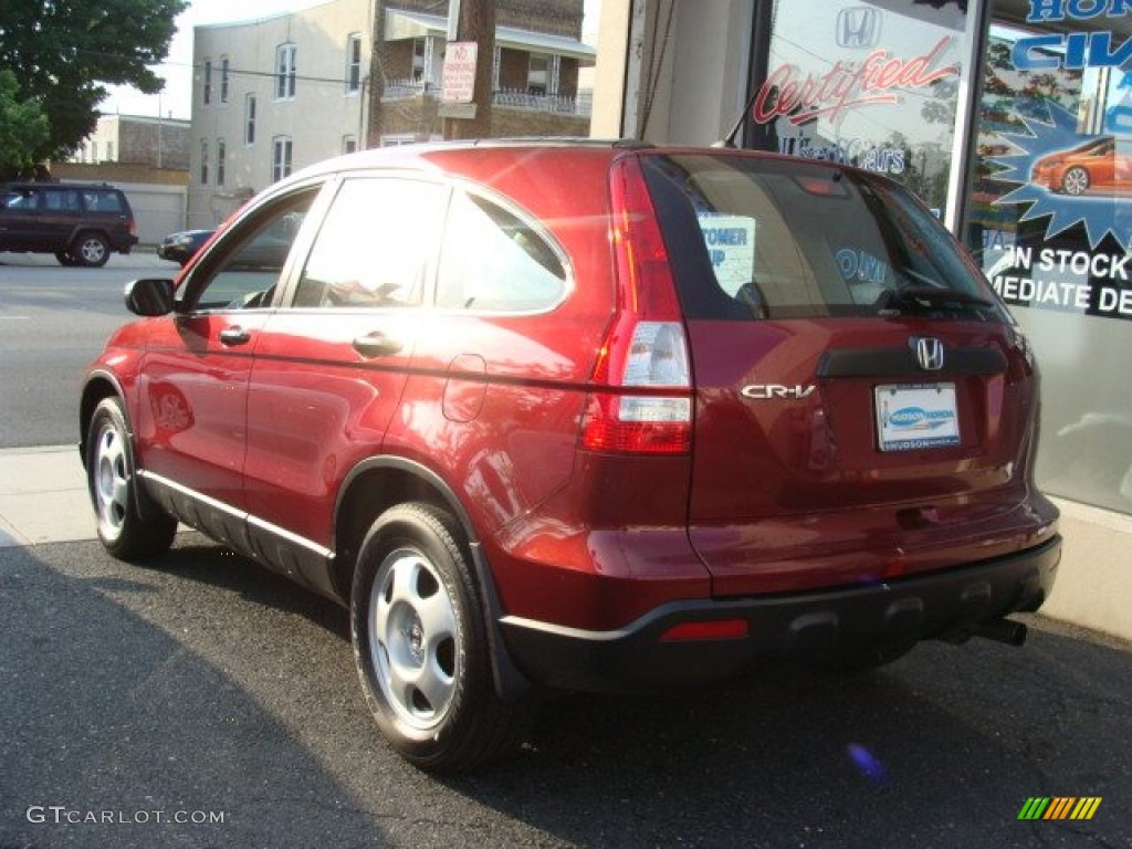 2009 CR-V LX 4WD - Tango Red Pearl / Gray photo #4