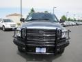 2009 Brilliant Black Crystal Pearl Dodge Ram 3500 Laramie Quad Cab 4x4 Dually  photo #2