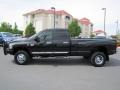 2009 Brilliant Black Crystal Pearl Dodge Ram 3500 Laramie Quad Cab 4x4 Dually  photo #4