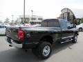 2009 Brilliant Black Crystal Pearl Dodge Ram 3500 Laramie Quad Cab 4x4 Dually  photo #7