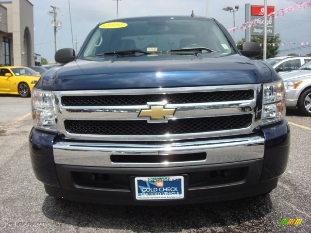 2010 Silverado 1500 LS Crew Cab - Imperial Blue Metallic / Dark Titanium photo #8