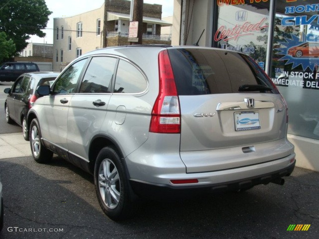 2010 CR-V EX AWD - Alabaster Silver Metallic / Black photo #4