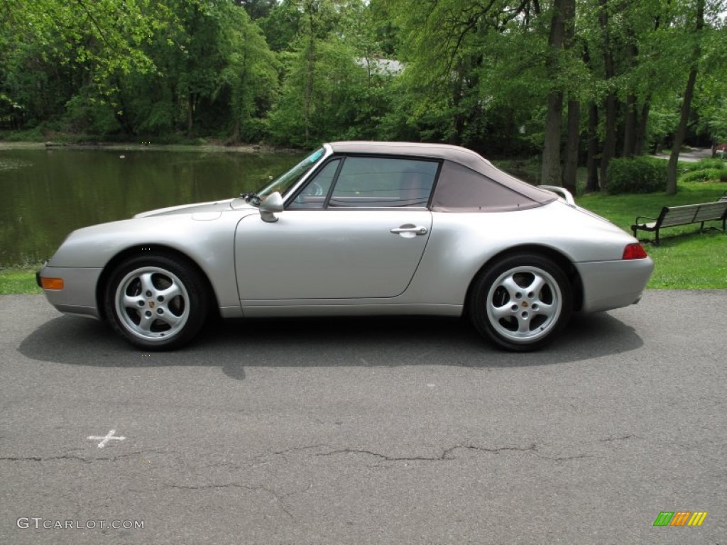 Arctic Silver Metallic 1998 Porsche 911 Carrera Cabriolet Exterior Photo #65325030