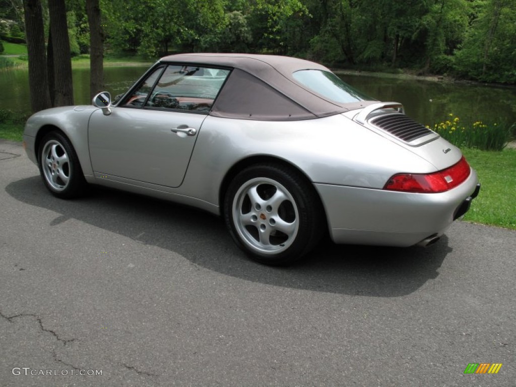 Arctic Silver Metallic 1998 Porsche 911 Carrera Cabriolet Exterior Photo #65325041