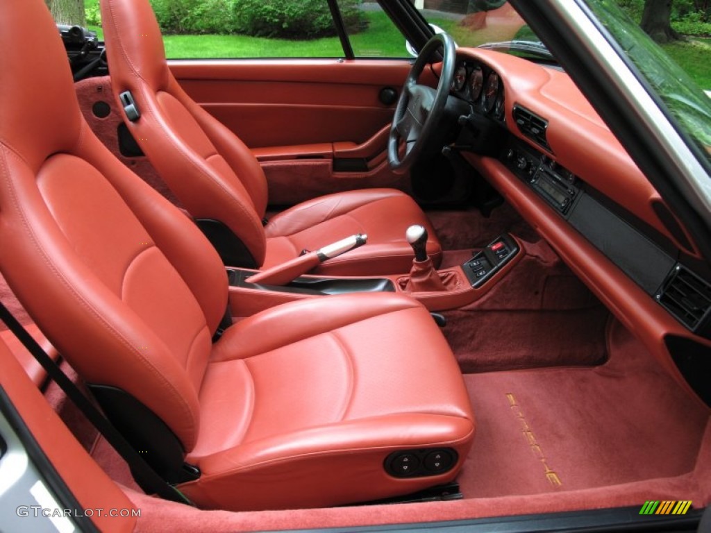 1998 911 Carrera Cabriolet - Arctic Silver Metallic / Boxster Red photo #14