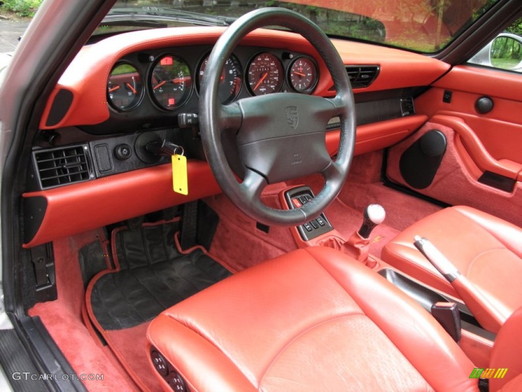 Boxster Red Interior 1998 Porsche 911 Carrera Cabriolet Photo #65325167