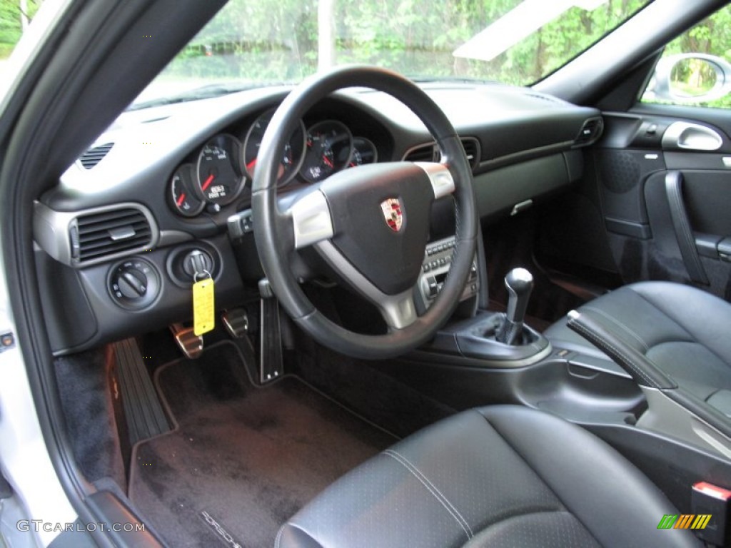 Black Interior 2007 Porsche 911 Carrera Coupe Photo #65325371