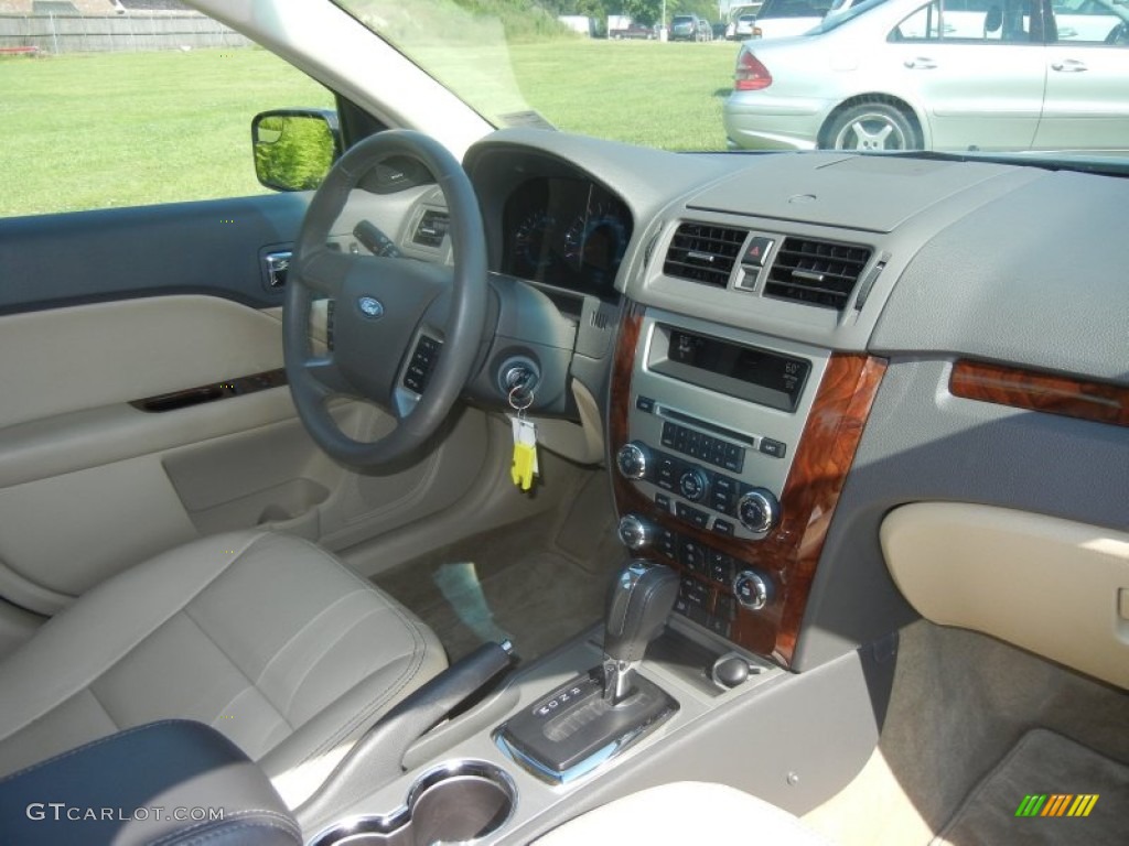 2011 Fusion SEL V6 - Steel Blue Metallic / Camel photo #6