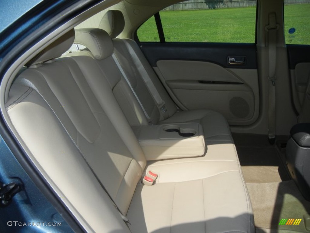 2011 Fusion SEL V6 - Steel Blue Metallic / Camel photo #9