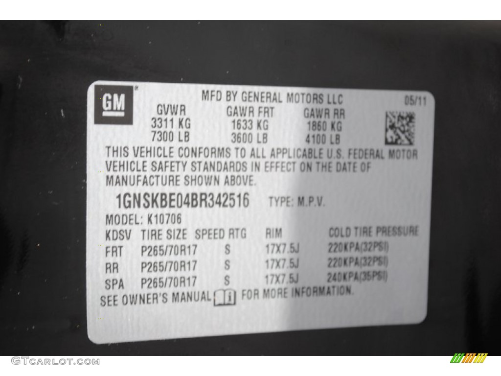 2011 Tahoe LT 4x4 - Black / Light Titanium/Dark Titanium photo #19