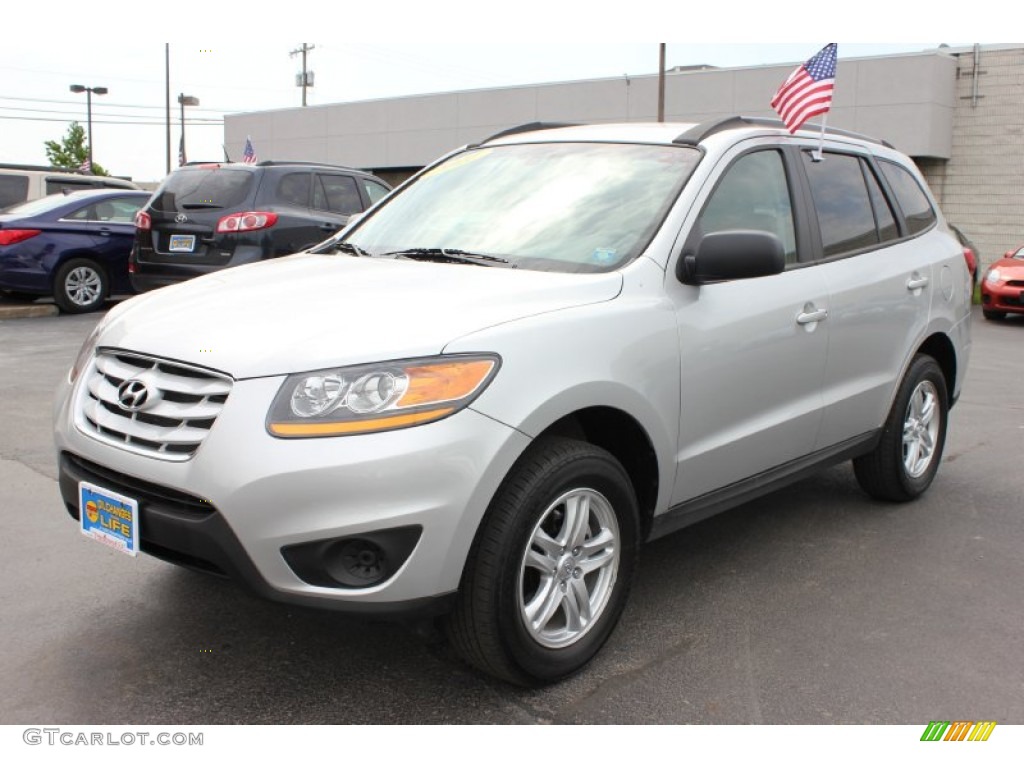 2011 Santa Fe GLS AWD - Moonstone Silver / Gray photo #1