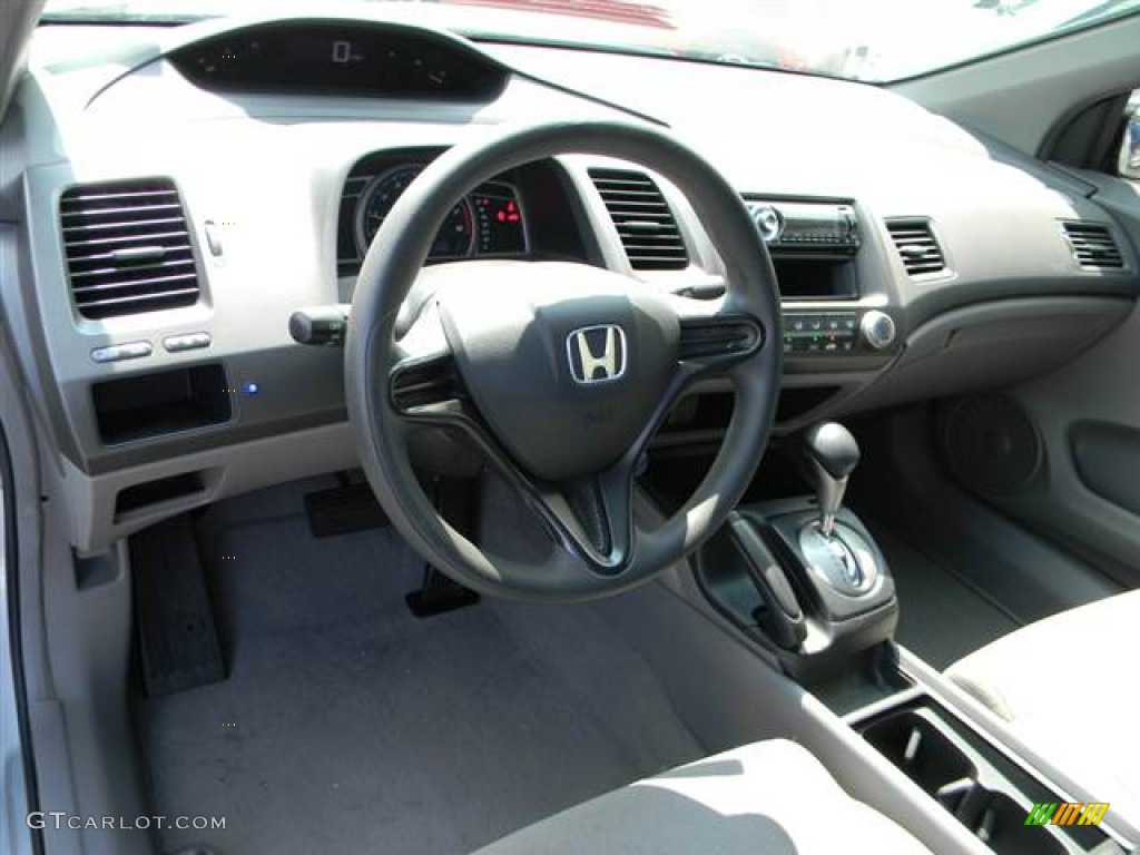 2006 Honda Civic DX Coupe Gray Dashboard Photo #65326301