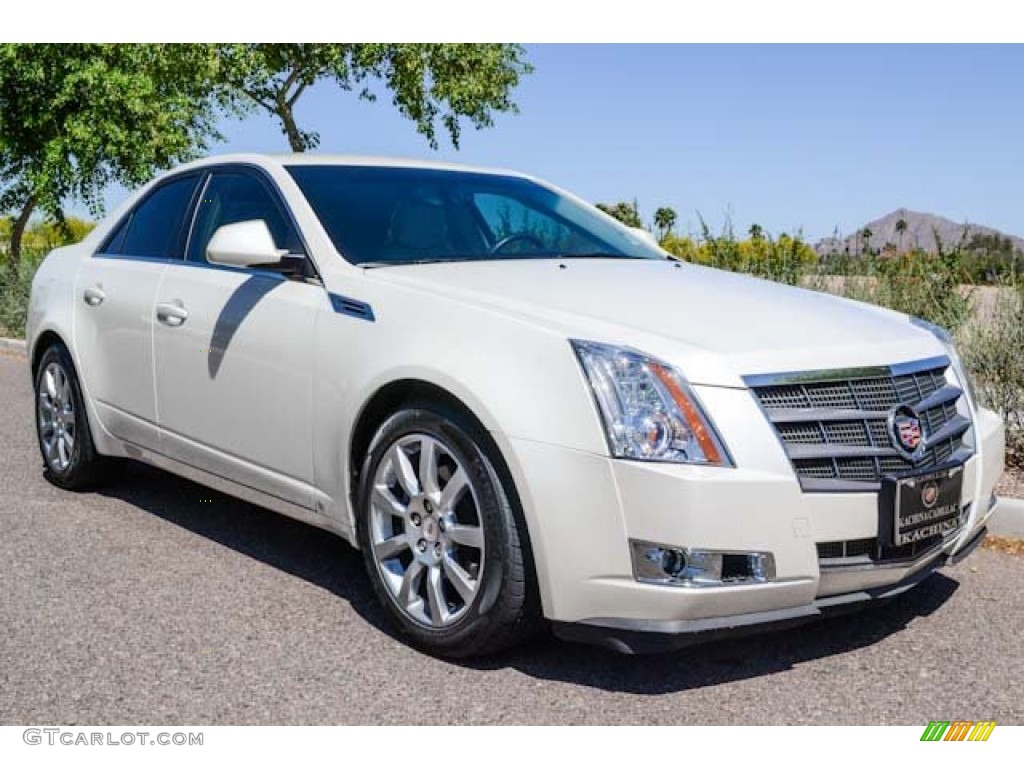 White Diamond Tri-Coat 2008 Cadillac CTS Sedan Exterior Photo #65326961