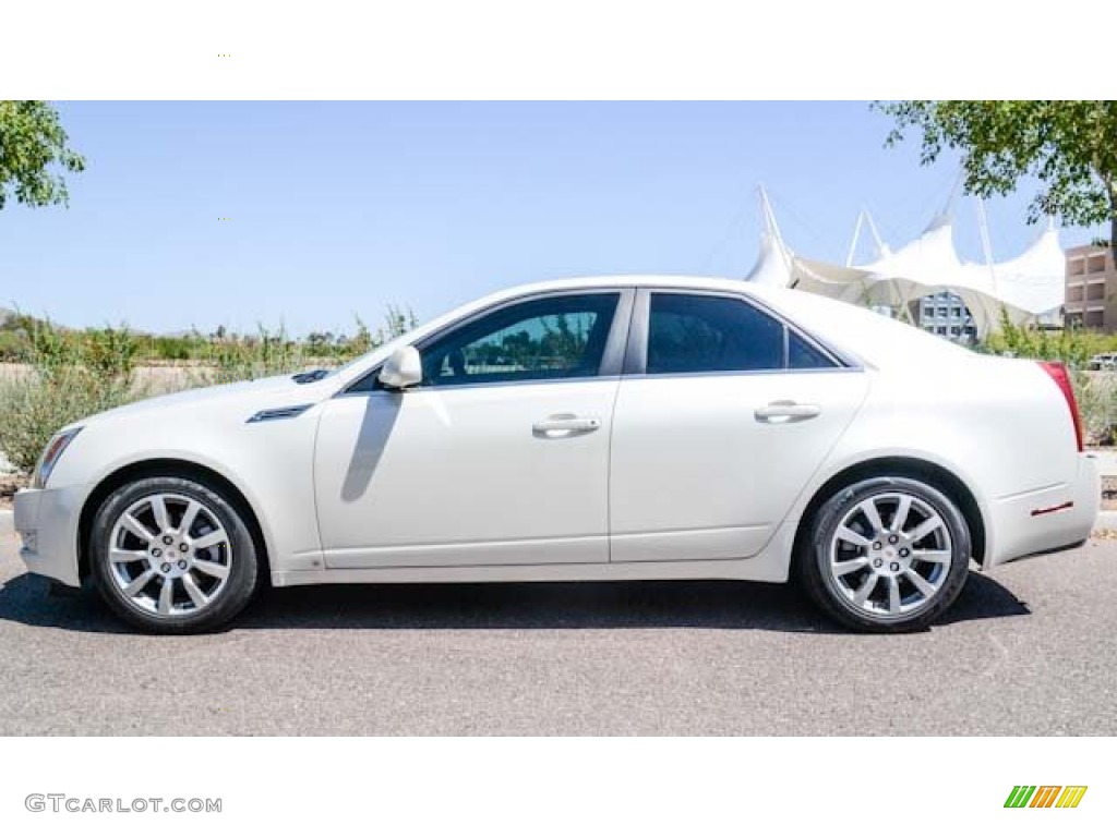 White Diamond Tri-Coat 2008 Cadillac CTS Sedan Exterior Photo #65327015
